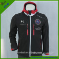 3 layer softshell YKK zipper-up waterproof racing jacket